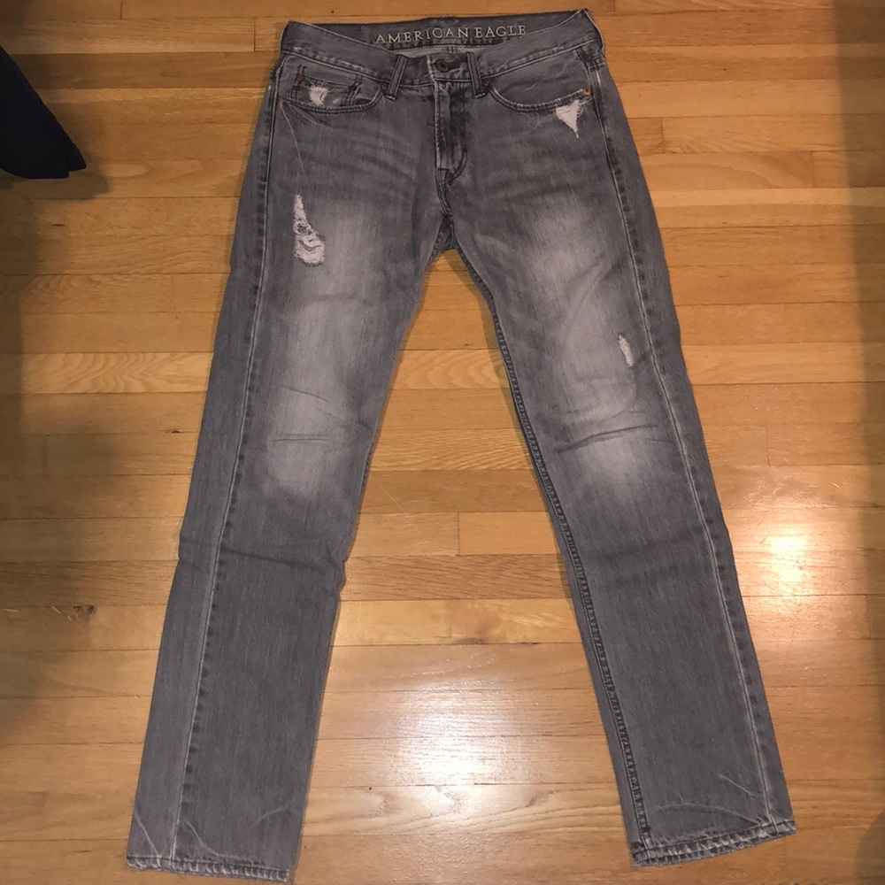 American Eagle Gray 29w 32l Jeans